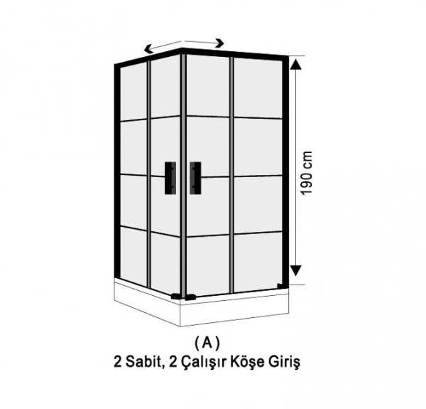 LAGOON  Shower Enclosure A SP8012