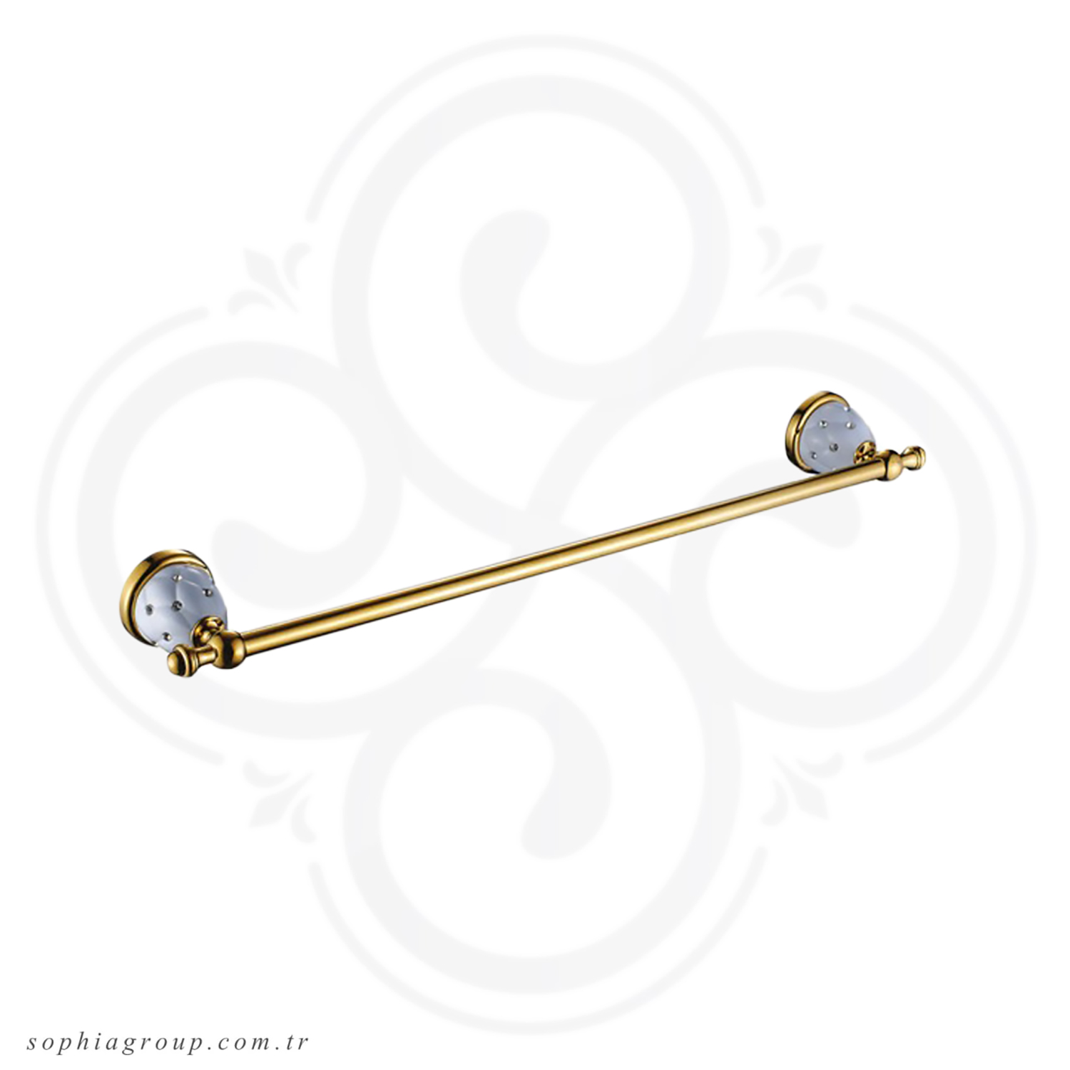 PILAT Gold White Towel Bar SP32005