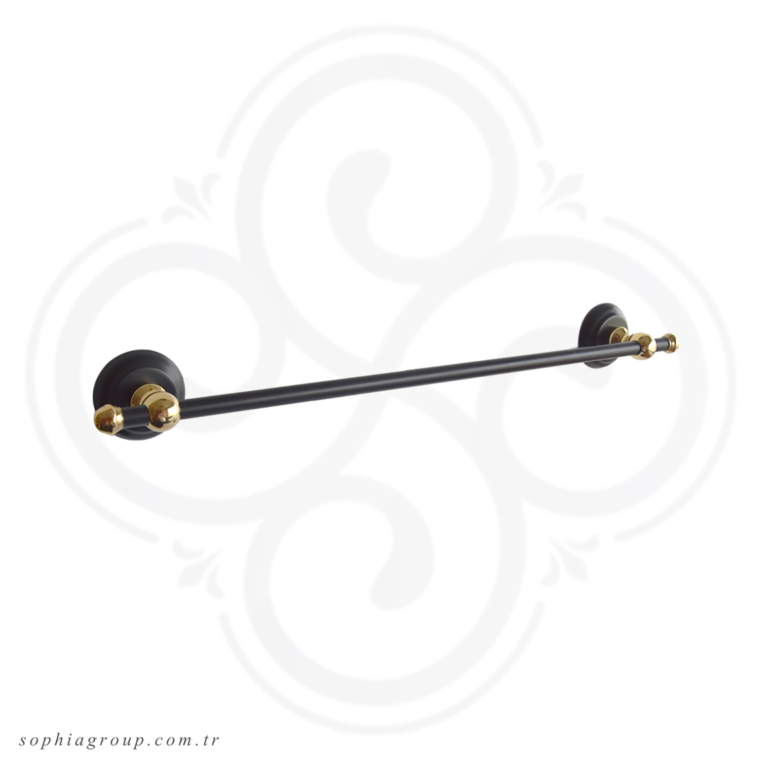 RONDA Antique Black Gold Towel Bar Long SP32009