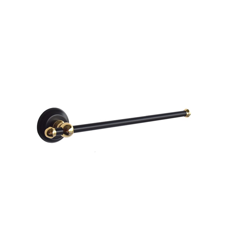 RONDA Antique Gold Black Toilet Roll Holder SP33011