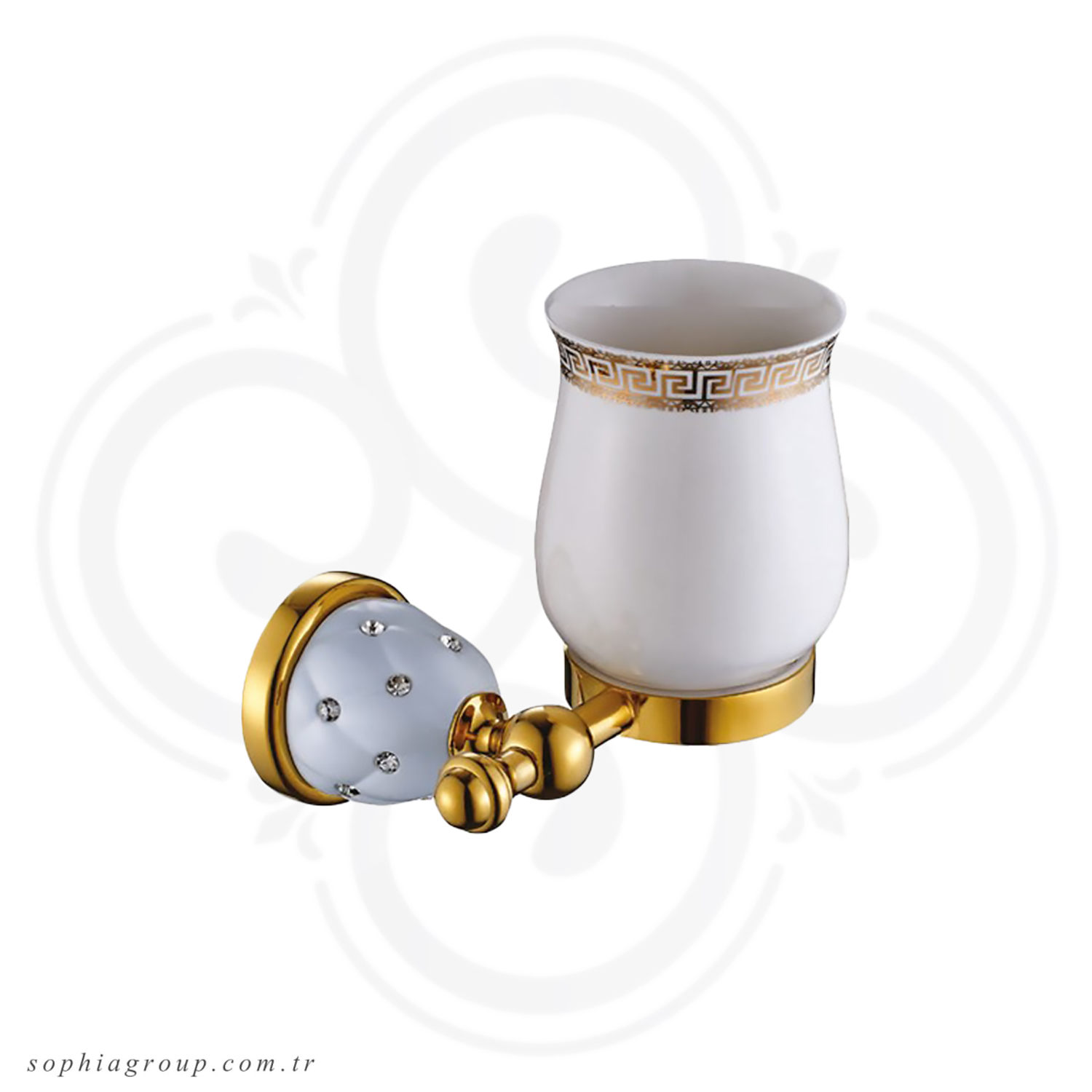 PILAT ULTRA Porte Gobelet Mural Blank Or  SP34004