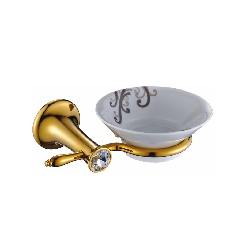 PILAT Gold White Wall Mounted Soap Dish Holder SP35002