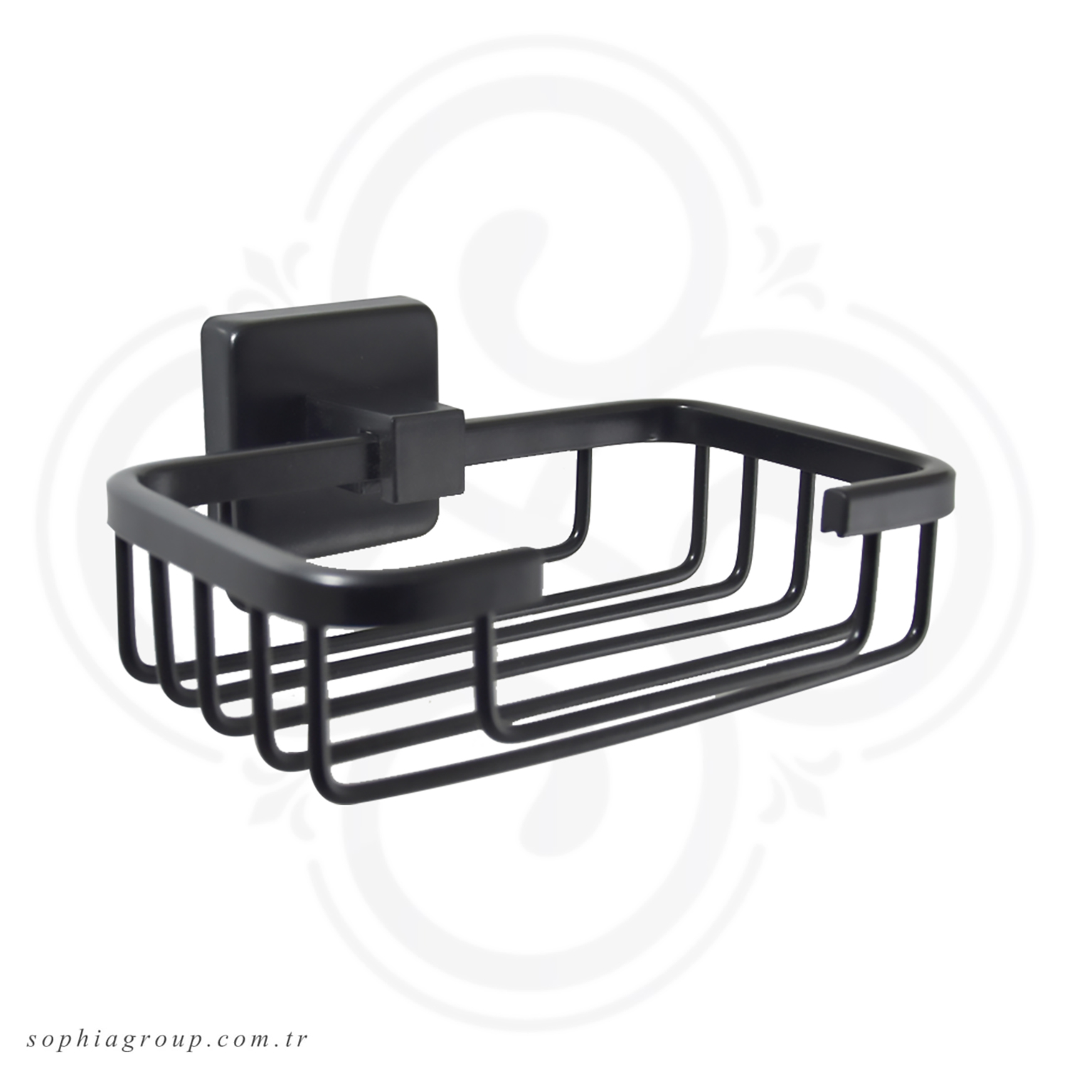 BOSRA Black White Wire Soap Dish Holder SP35005