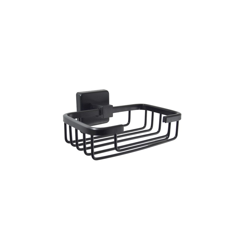 BOSRA Black Porte Savon mural imple fil Noir SP35005