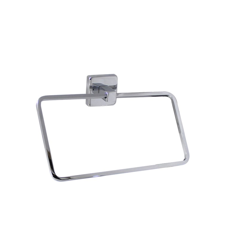 BOSRA Chrome Towel Ring Rectangular SP35013