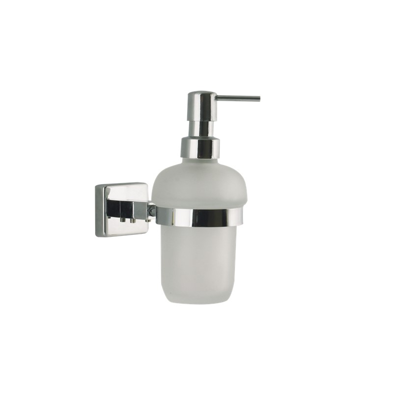 BOSRA Chrome Wall Mounted Liquid Soap Dispenser Chrome