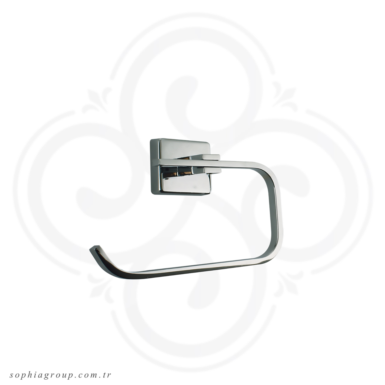 BOSRA Chrome Open Toilet Roll Holder SP35019