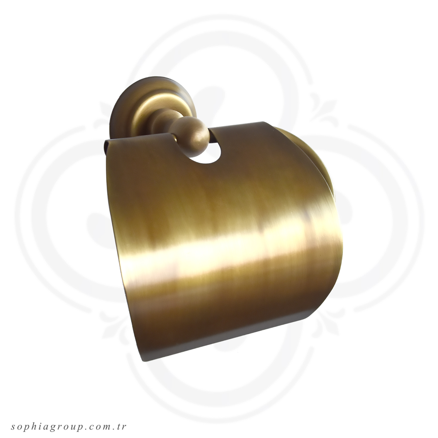 MILAN Antique Toilet Roll Holder with Cover SP35023