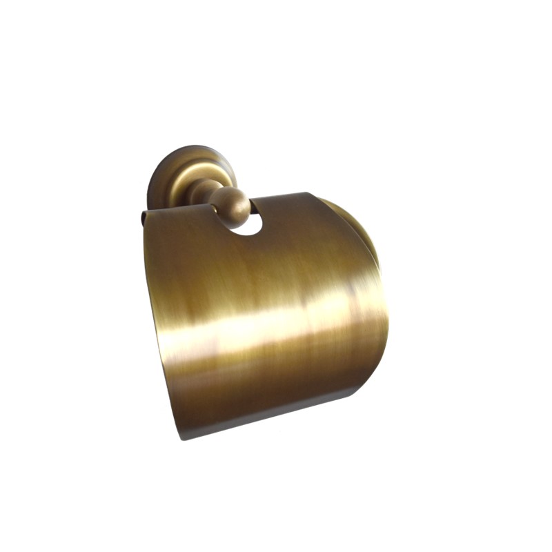 MILAN Antique Toilet Roll Holder with Cover SP35023