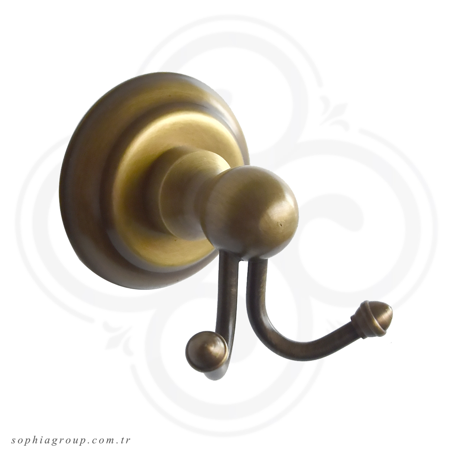 MILAN Antique Double Robe Hook SP35025