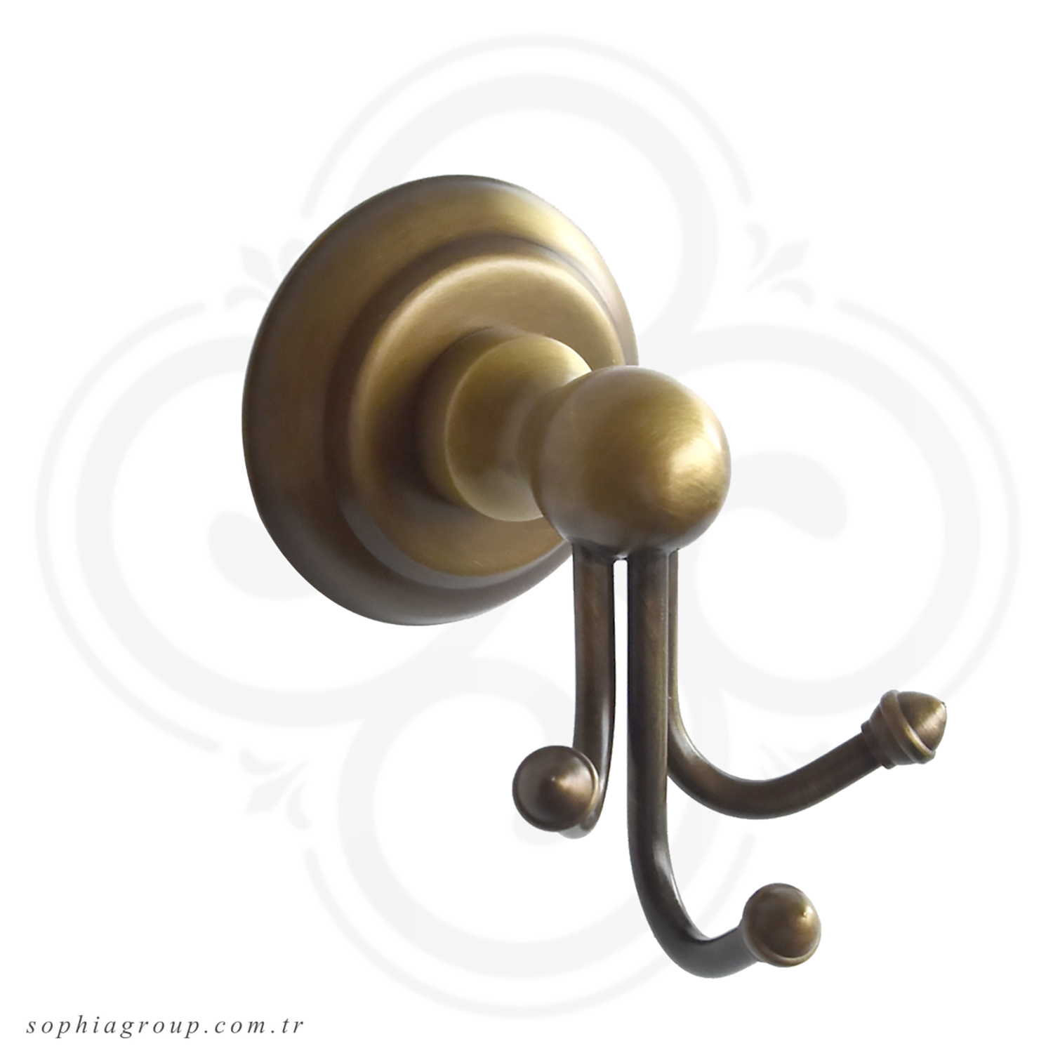 MILAN Antique Triple Robe Hook SP35030