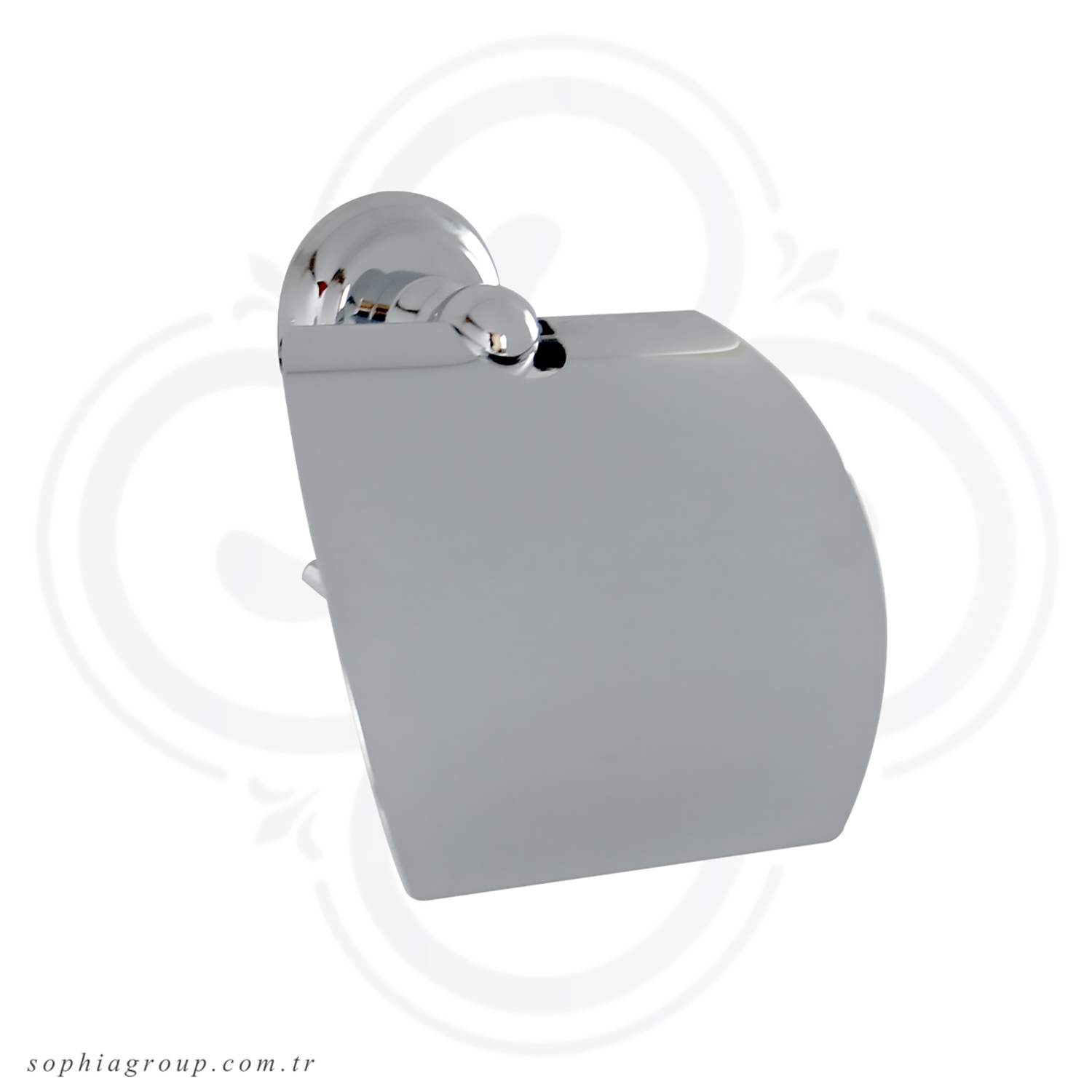MILAN Chrome Toilet Roll Holder with Cover SP35041