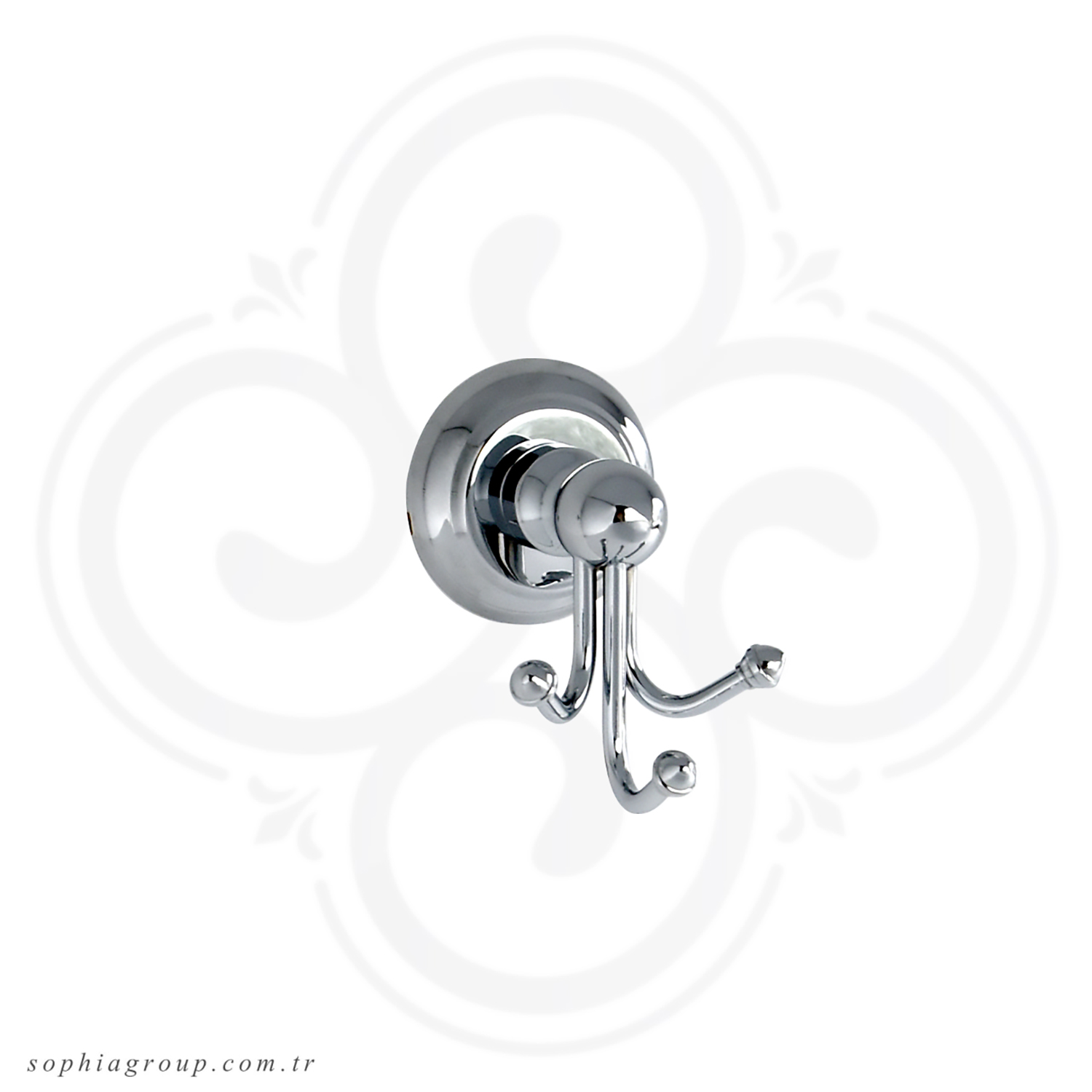 MILAN Chrome Triple Robe Hook SP35044
