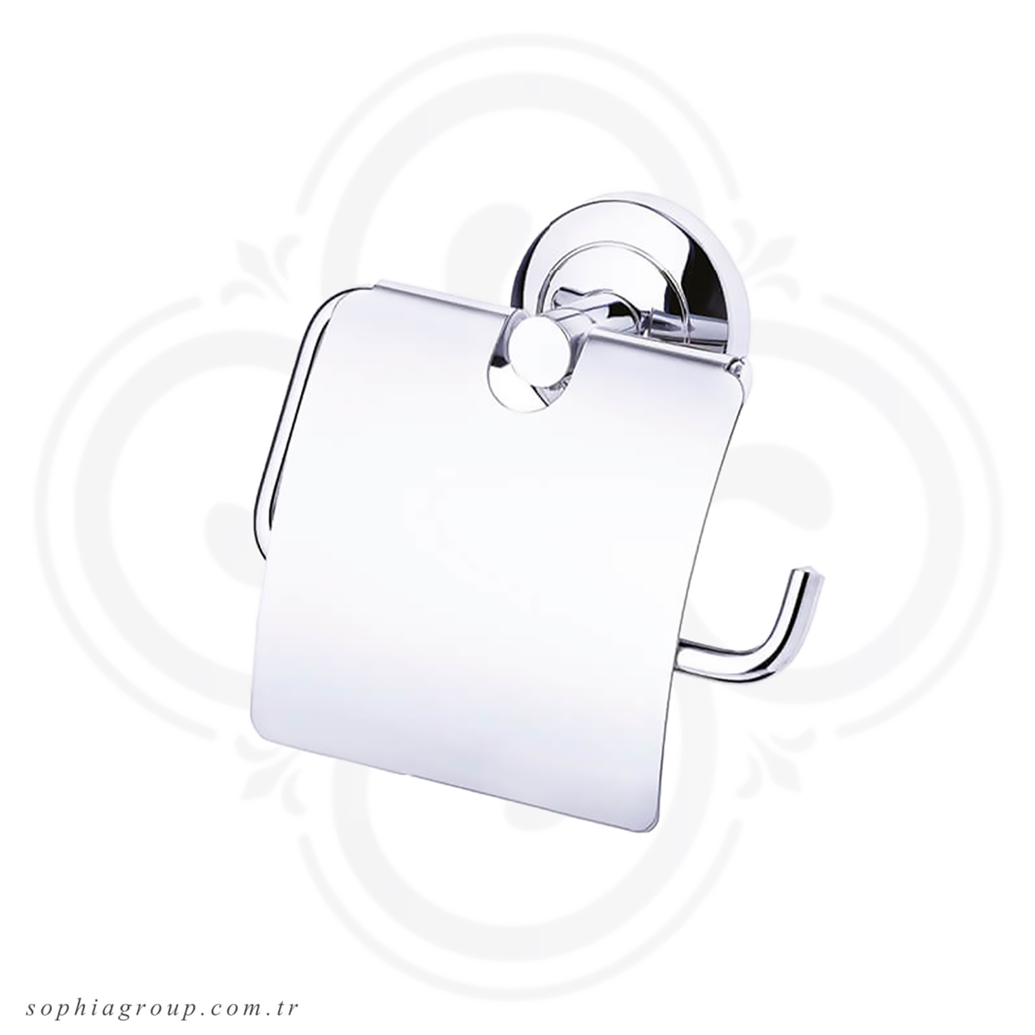 MIRADOR Porte-papier Toilette avec couvercle Chromé SP35053