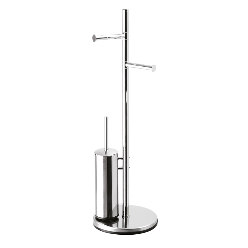 SOFIA Brosse WC à Poser set Chromé Toilet Brush Holder SP35066