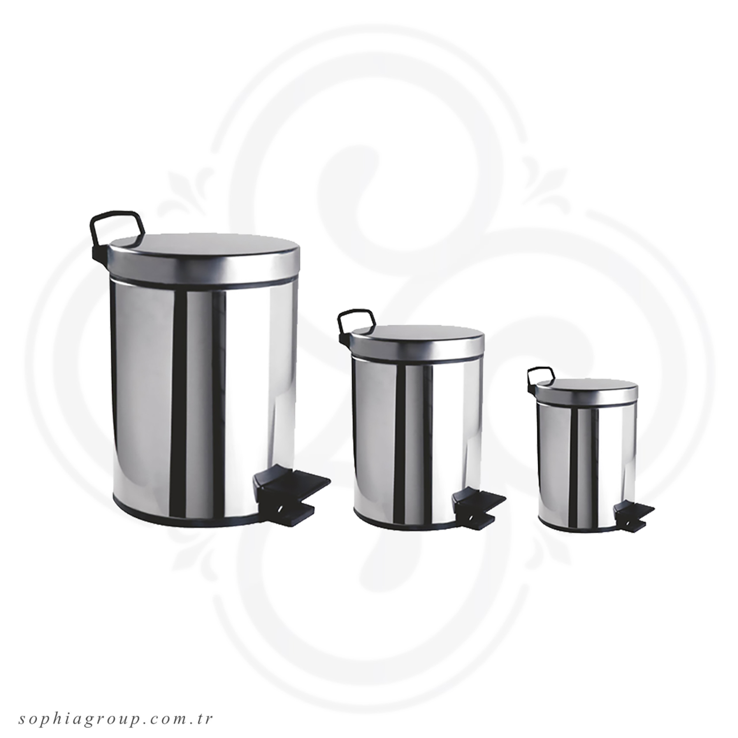 SOFIA Trash Can with Foot Pedal 3 L Soft Close SP35068
