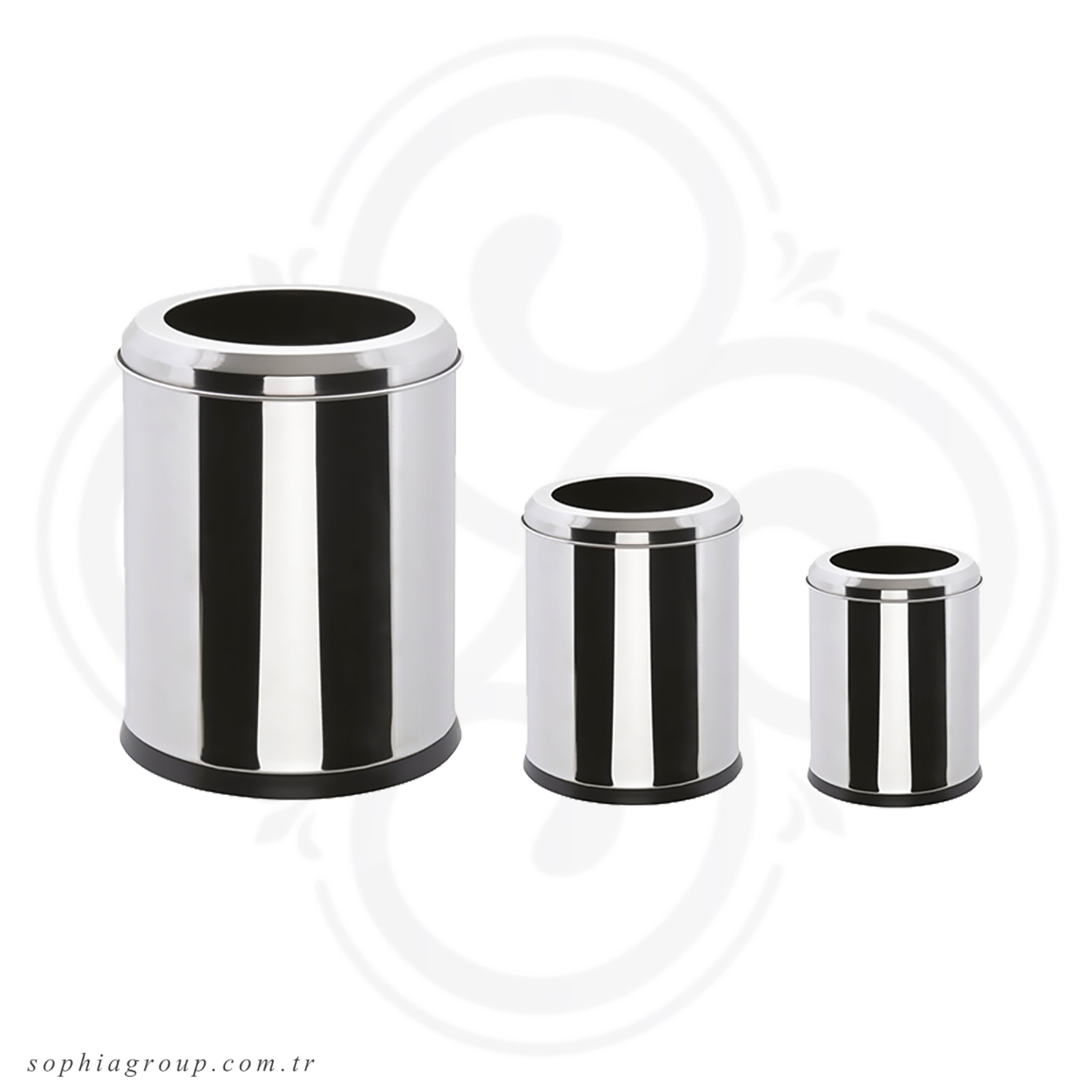 SOFIA Open Trash Can Stainless Steel 5 L SP35075