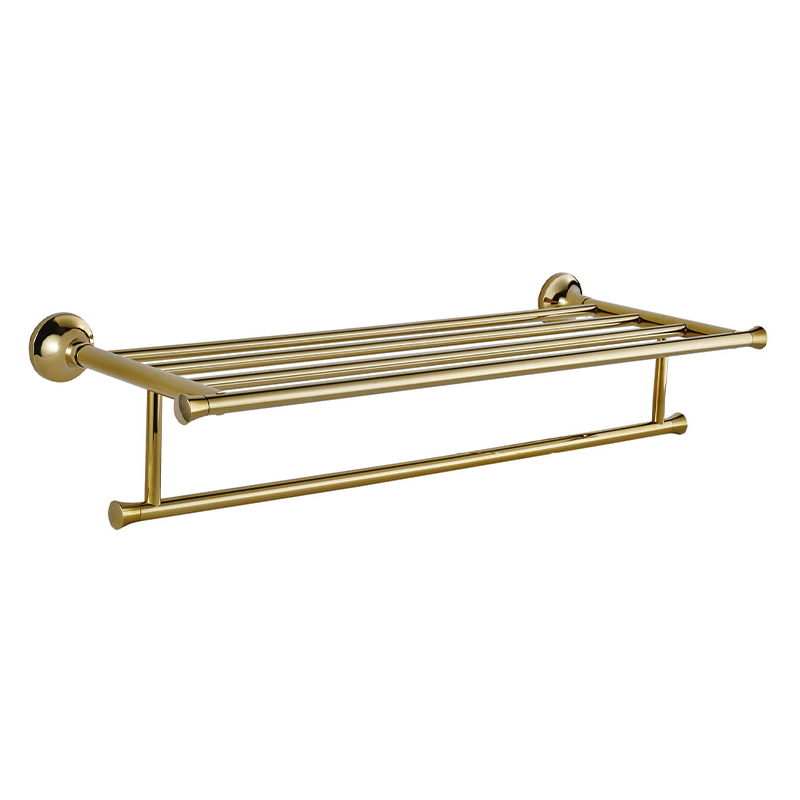 PETRA Gold Wall Mounted Towel Rack with Towel Bar SP35078