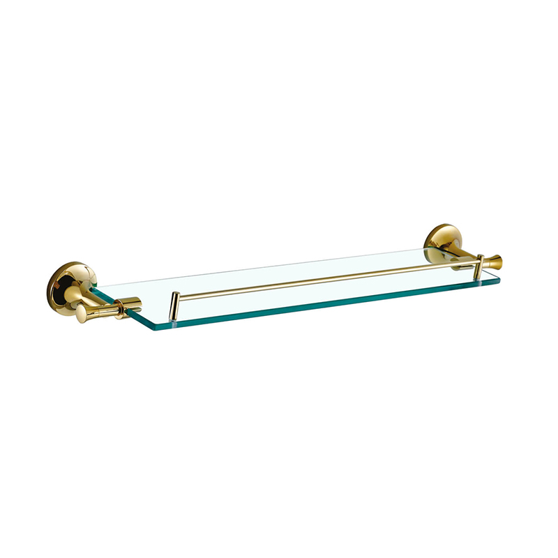 PETRA Bathroom Glass Gold Shlef SP35079 