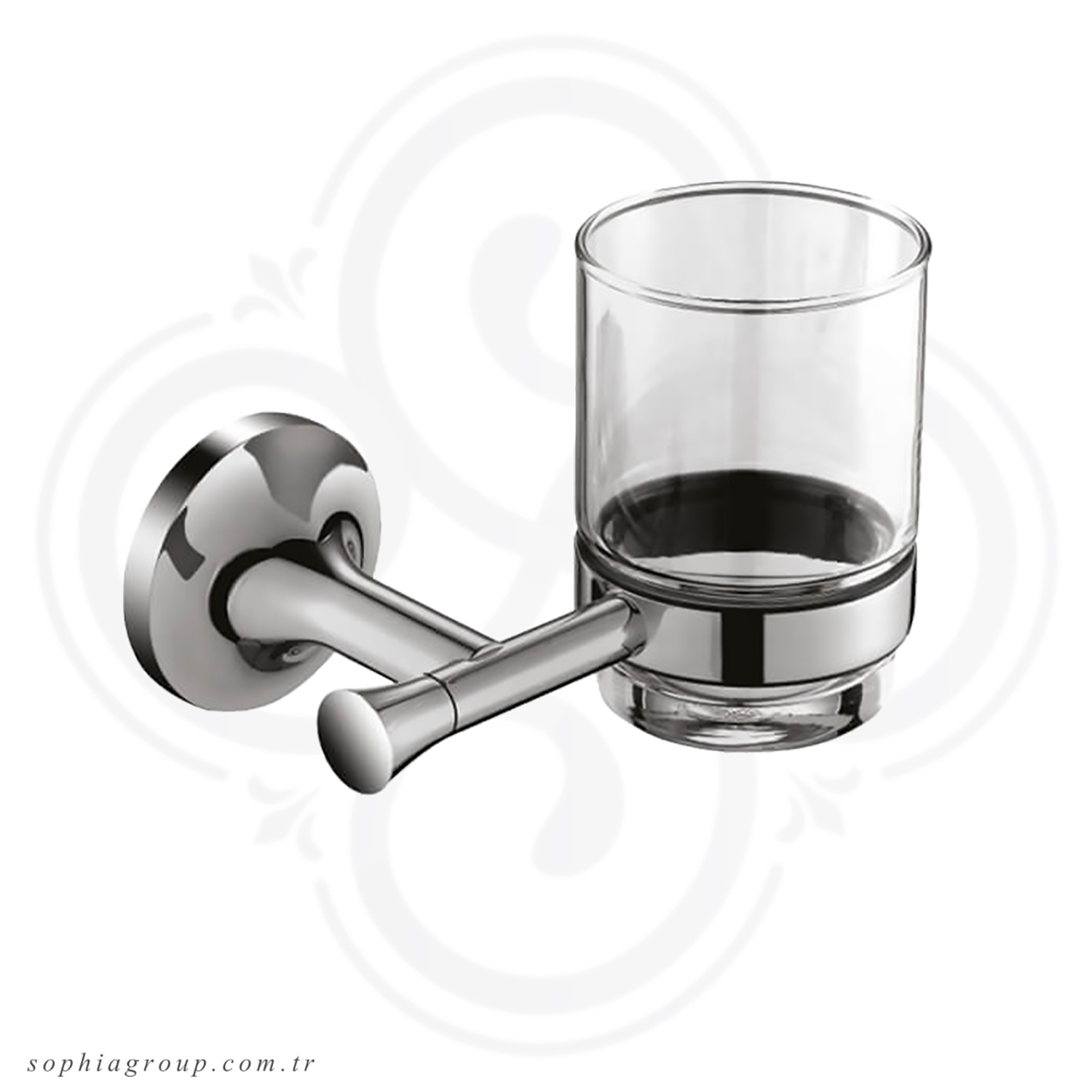 PETRA Chrome Wall Mounted Tumbler Holder SP35092