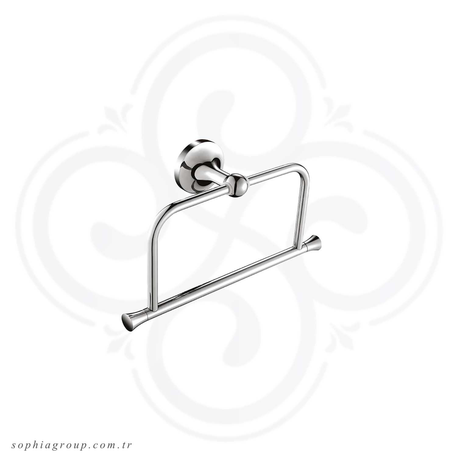 PETRA Chrome Towler Ring Holder Oval SP35094 