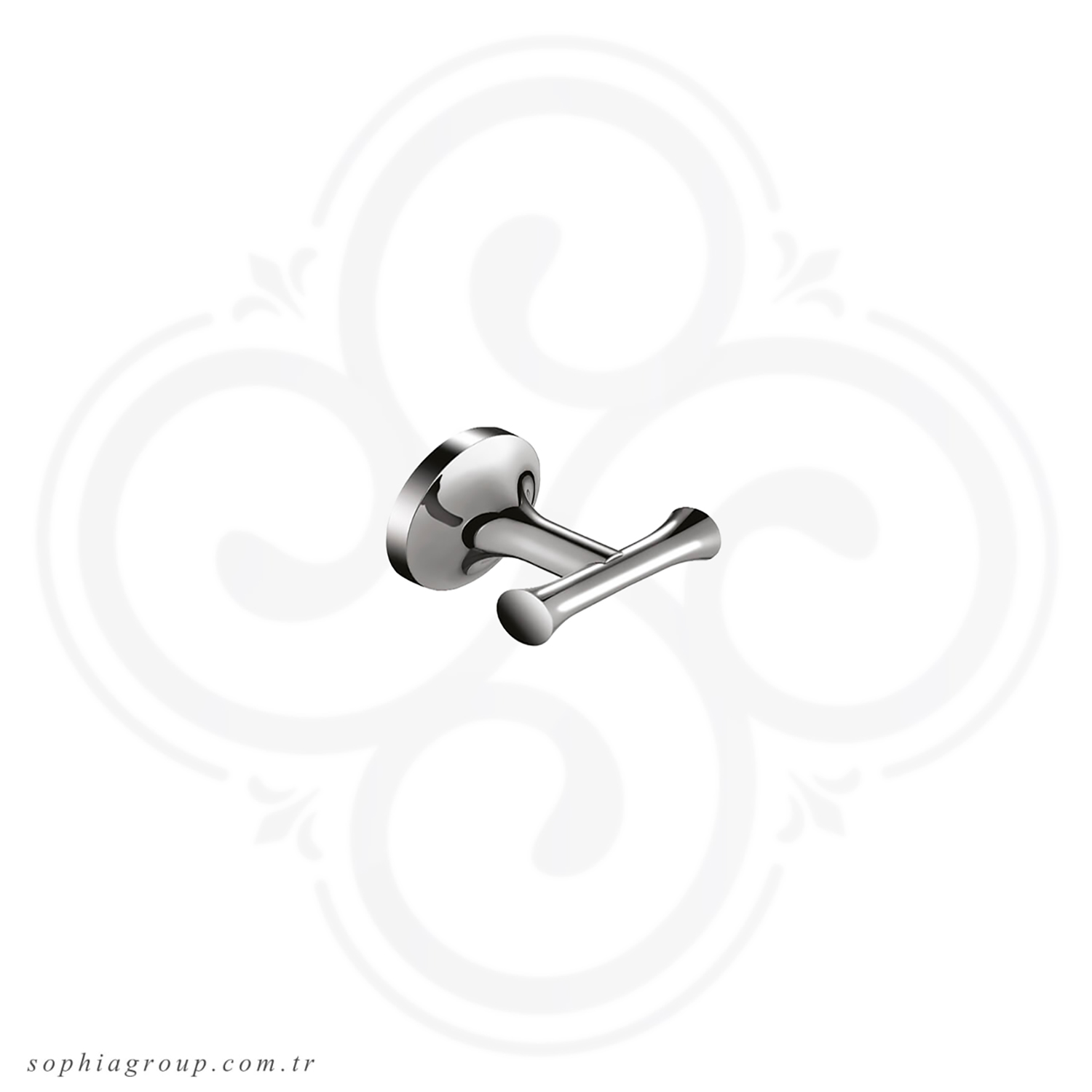 PETRA Chrome Double Robe Hook SP35096