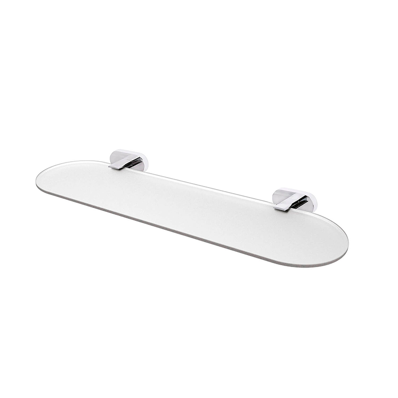 TULIP Chrome Bathroom Glass Shlef SP35100 