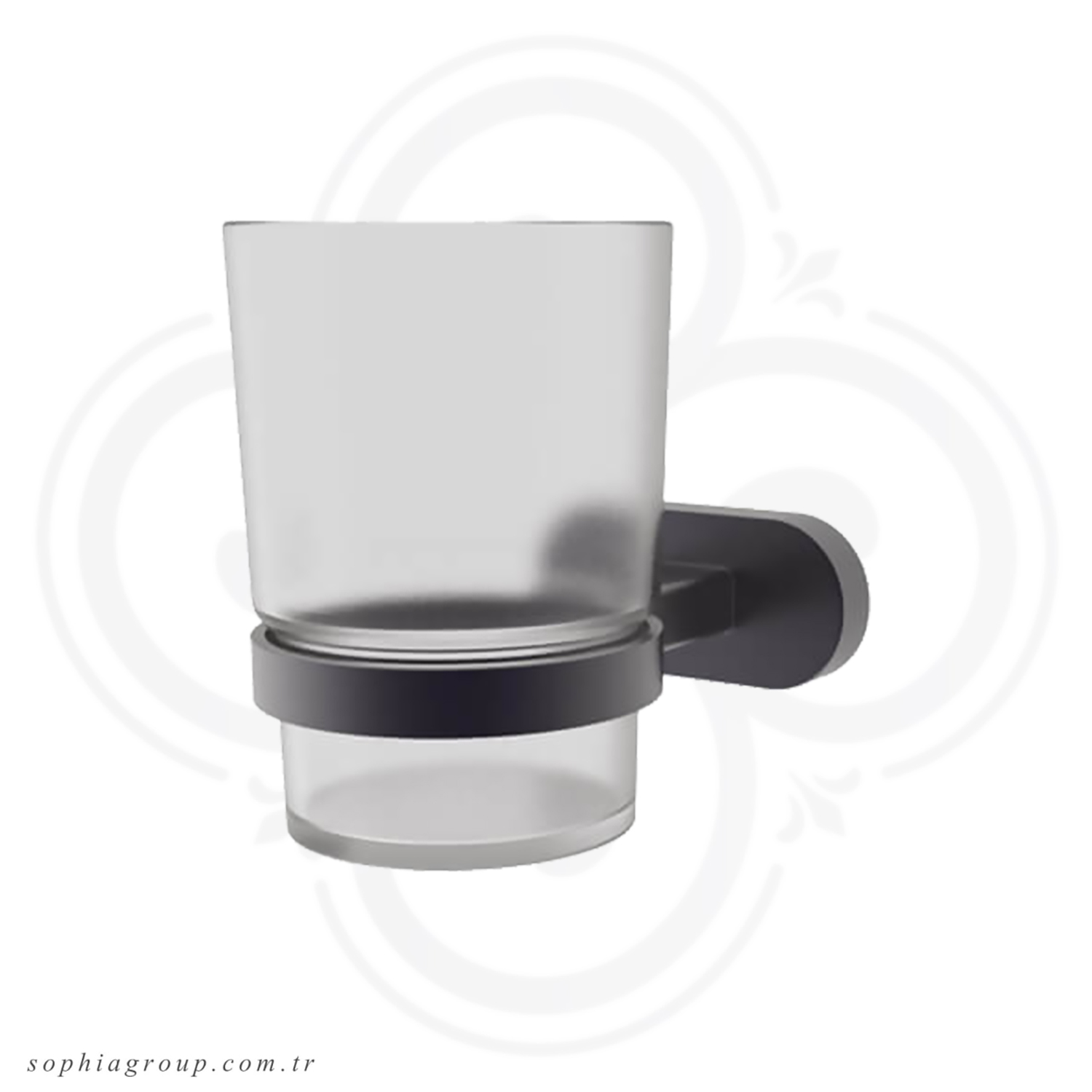 TULIP Black Wall Hung Tumbler SP35112