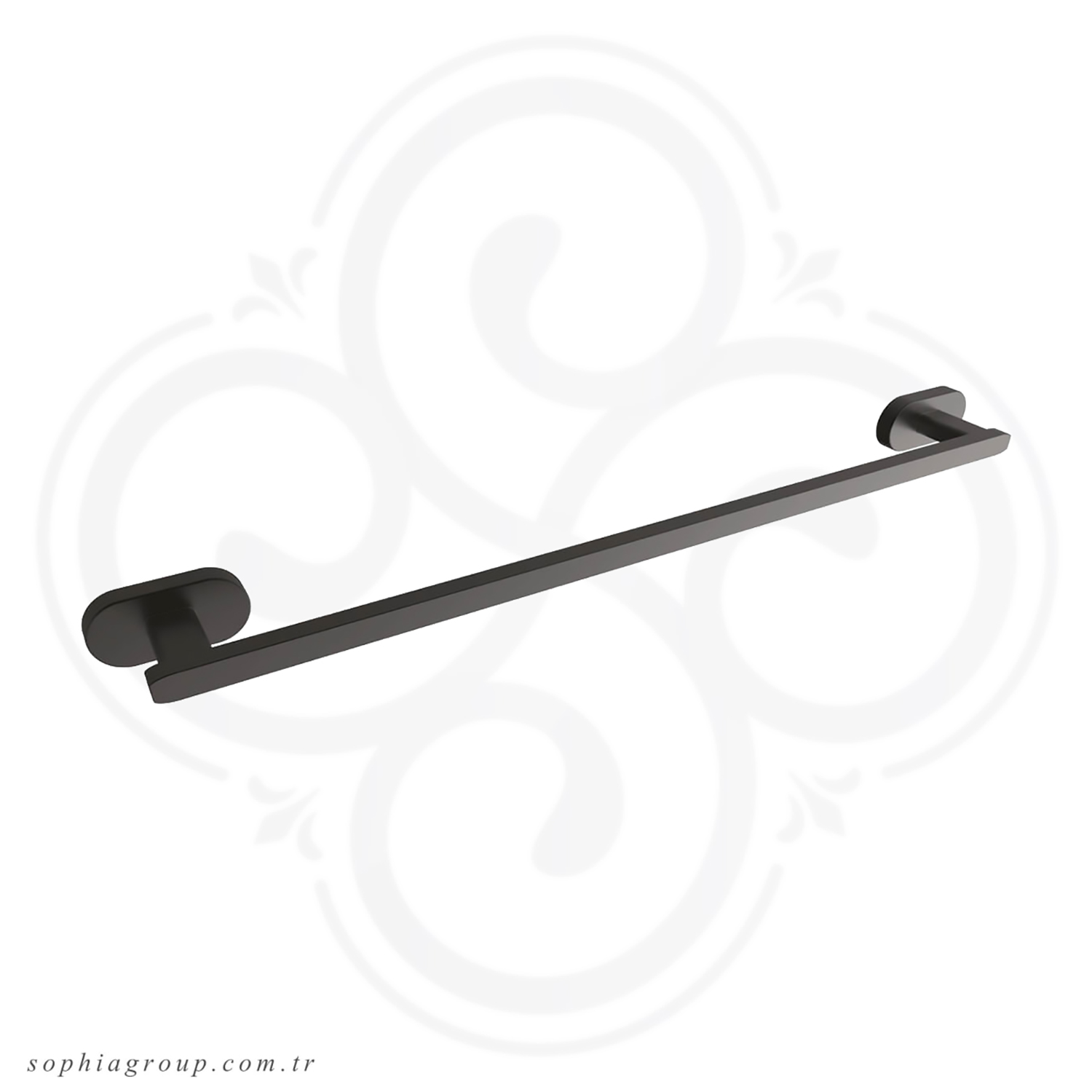 TULIP Black Towel Long Bar SP35113