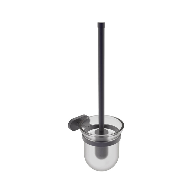TULIP Black Wall Mounted Toilet Brush Set SP35119