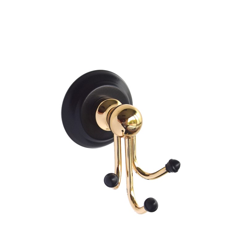 RONDA Antique Black Gold Robe Coat Hook with 3 Hook SP36012