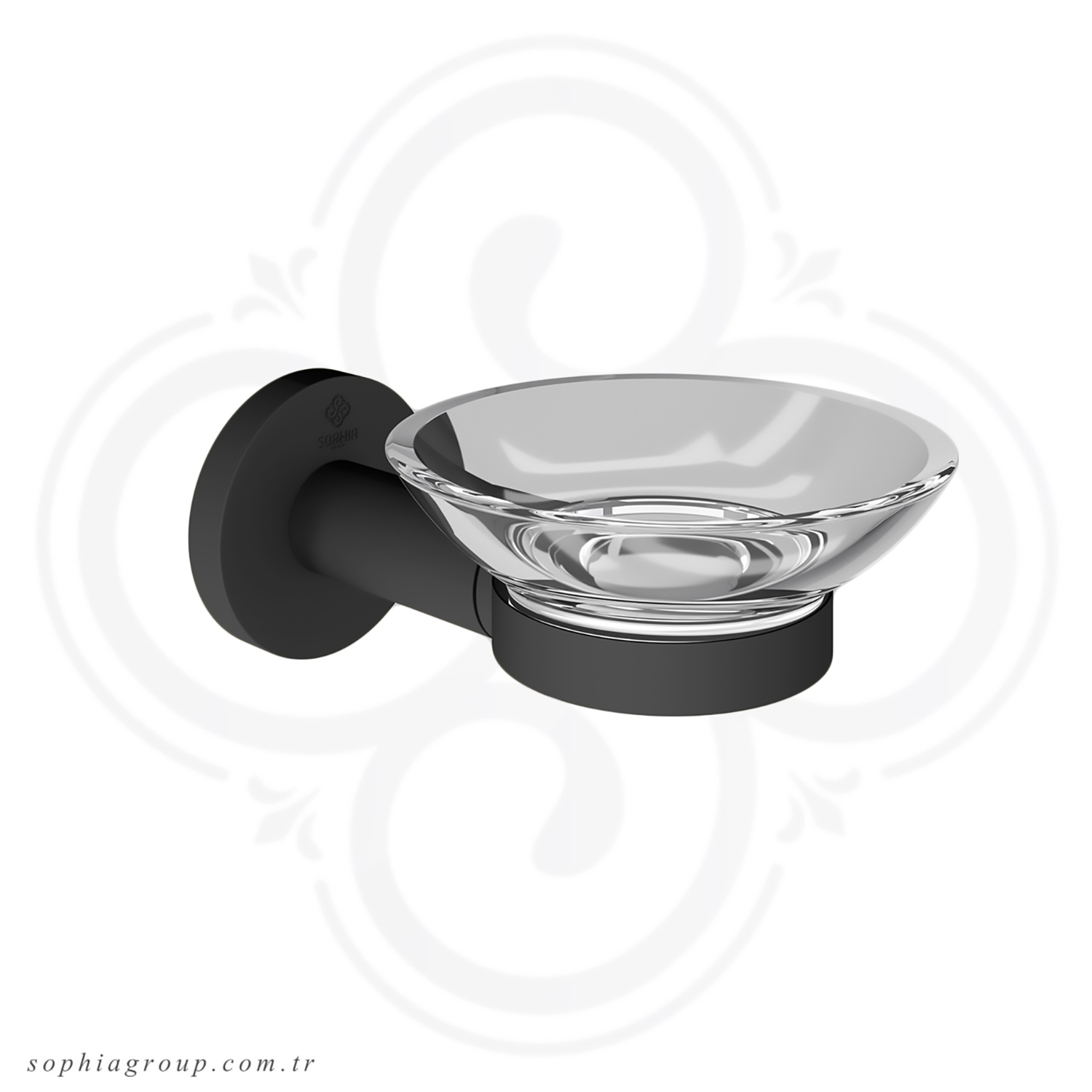 ROYAL Soap Dish Holder Wall Mounted Matt Black