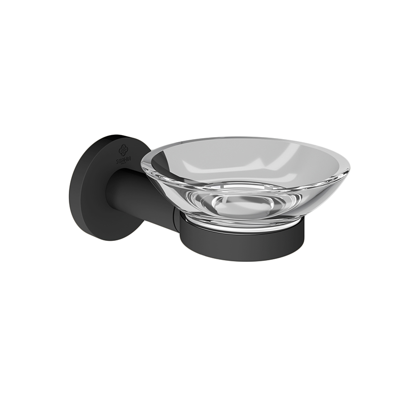 ROYAL Soap Dish Holder Wall Mounted Matt Black