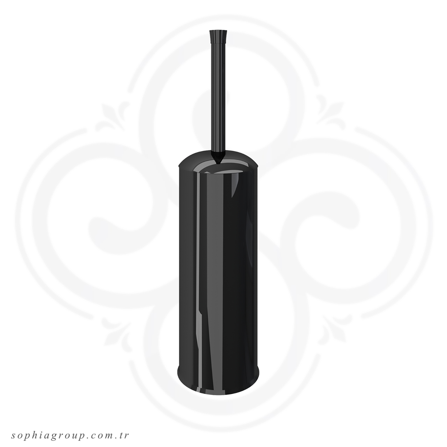 ROYAL Porte-balayette WC à poser Noir SP6332