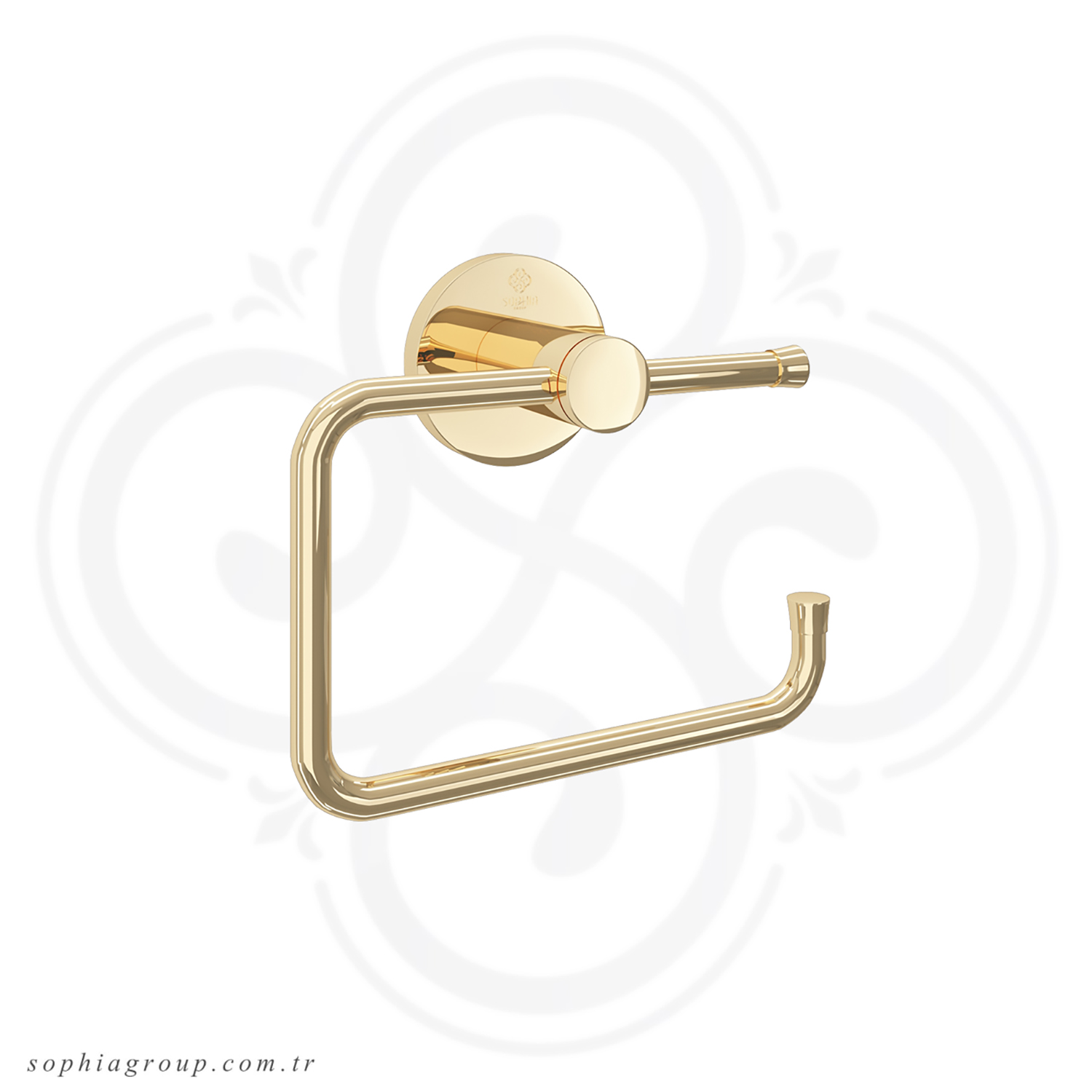 ROYAL Toilet Roll Holder Gold