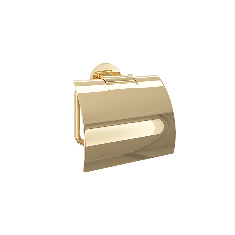ROYAL Porte-papier Toilette avec couvercle Or SP6340