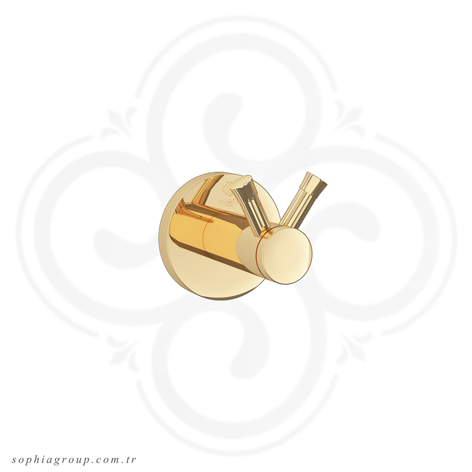 ROYAL Towel Double Robe Hook Gold