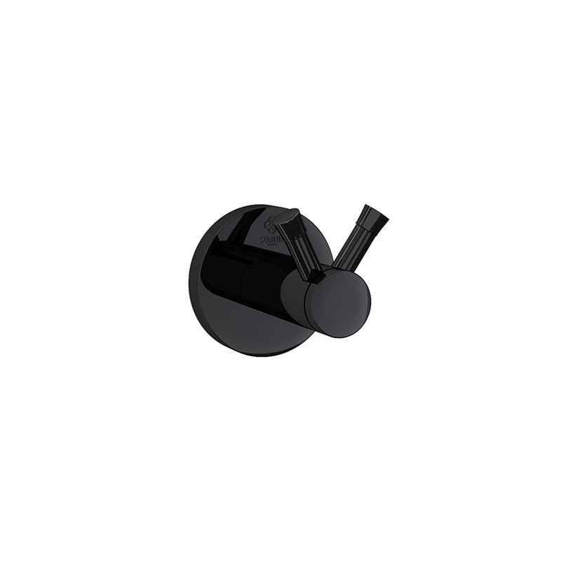 ROYAL Towel Double Robe Hook Black