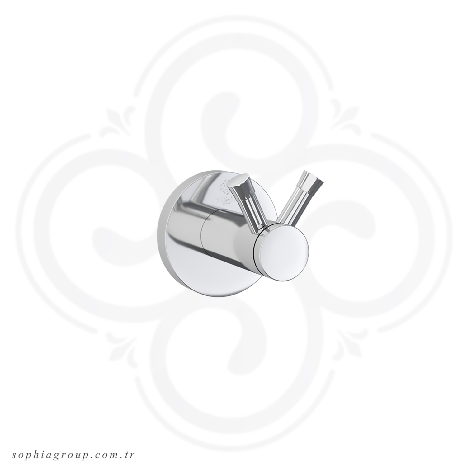 ROYAL Towel Double Robe Hook Chrome