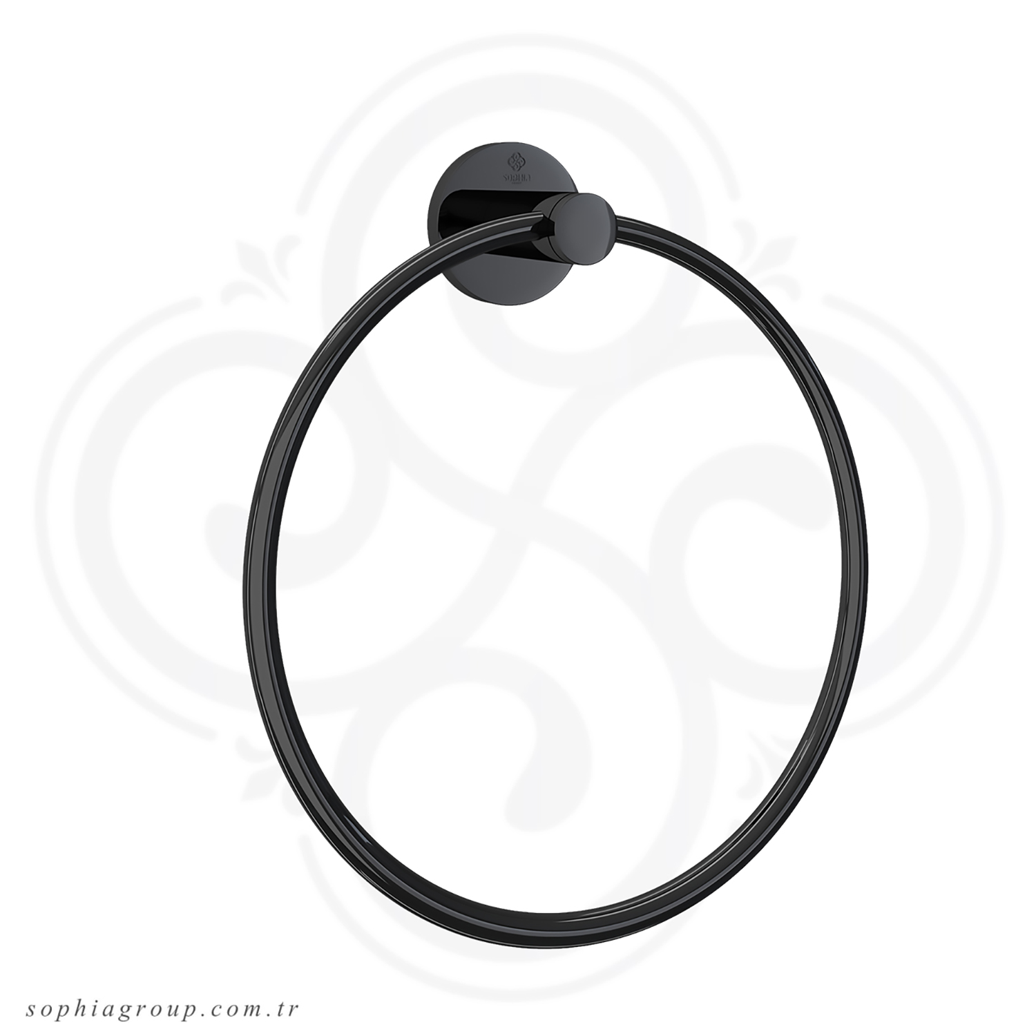 ROYAL Towel Ring Holder Black