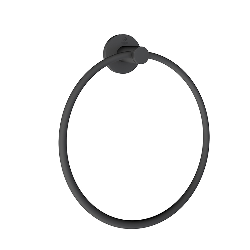 ROYAL Towel Ring Holder Matt Black