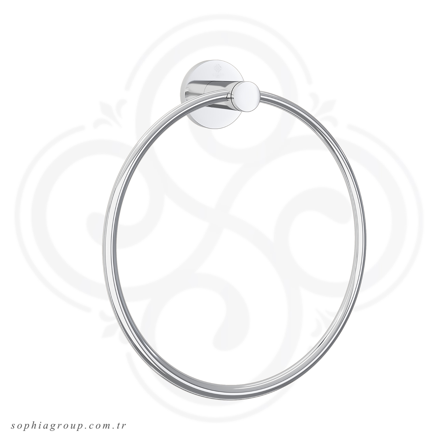 ROYAL Anneau Porte-serviette Rond Chromé SP6354