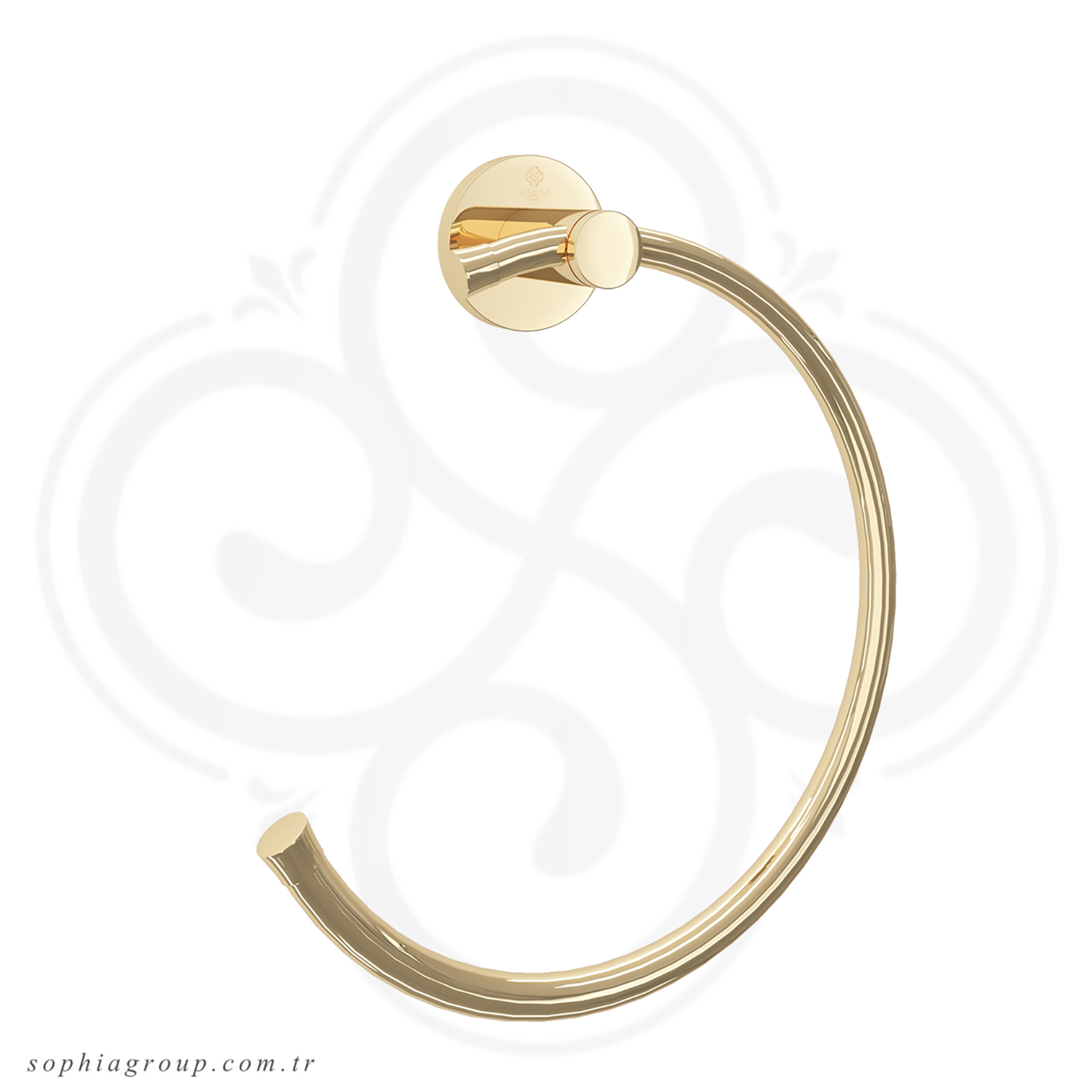 ROYAL Porte-serviette en demi-cercle Porte Or SP6360