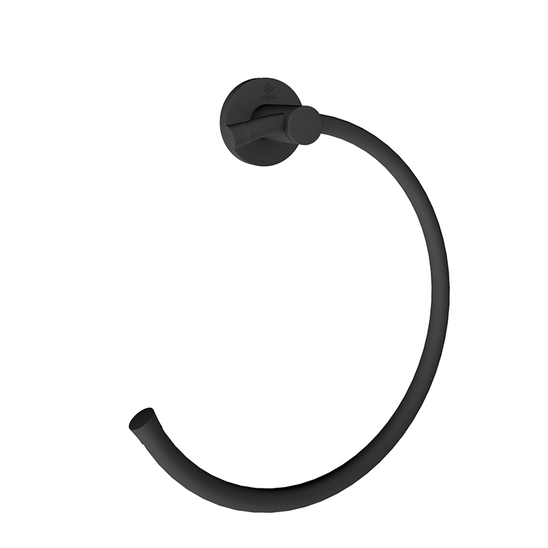 ROYAL Porte-serviette en demi-cercle Porte Noir Mat SP6363
