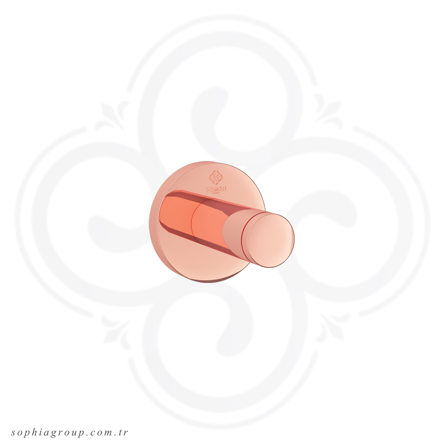 ROYAL Porte-serviette Simple Rose Or SP6366