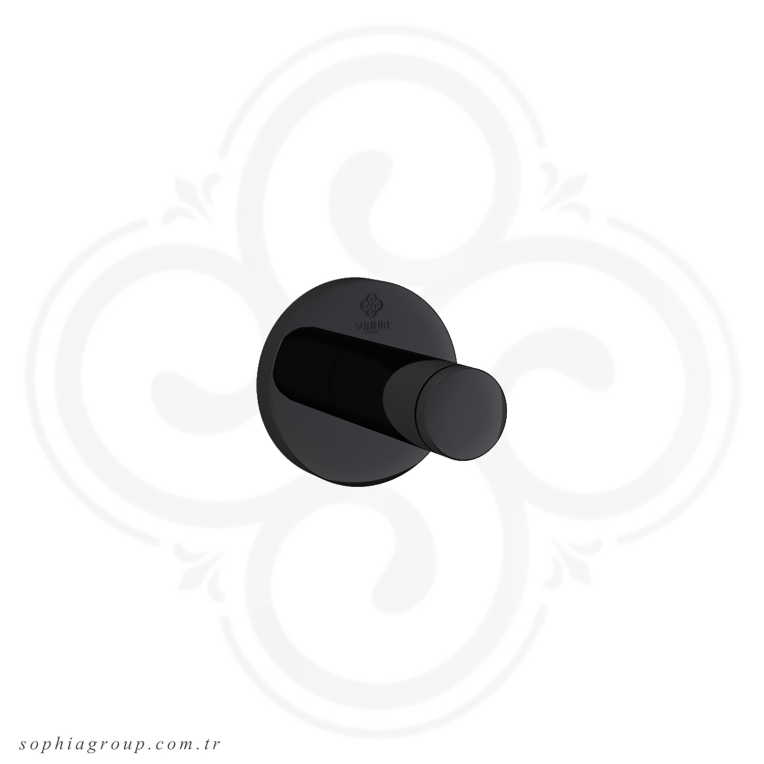 ROYAL Single Robe Hook Black
