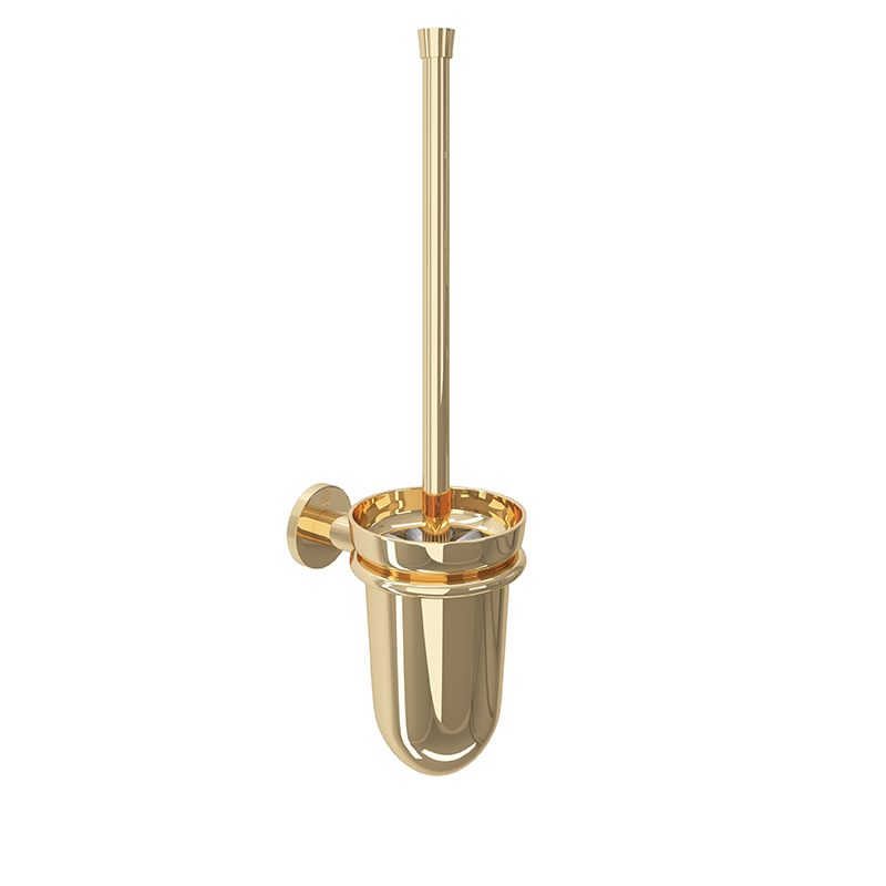 ROYAL Wall Mounted Toilet Brush Holder Gold