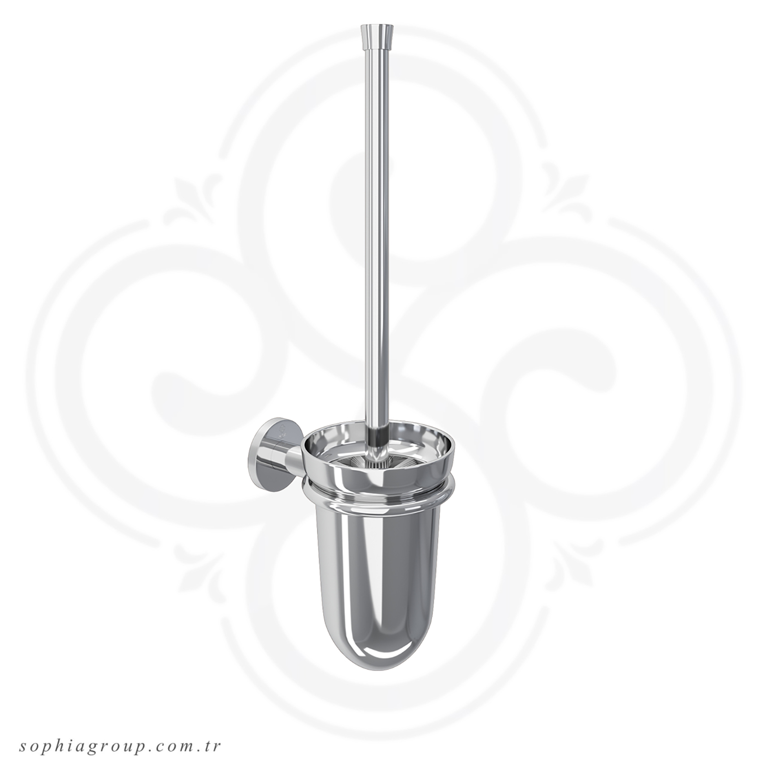 ROYAL Wall Mounted Brush Holder Chrome
