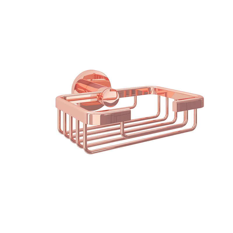 ROYAL Porte Savon mural imple fil Rose Or SP6381