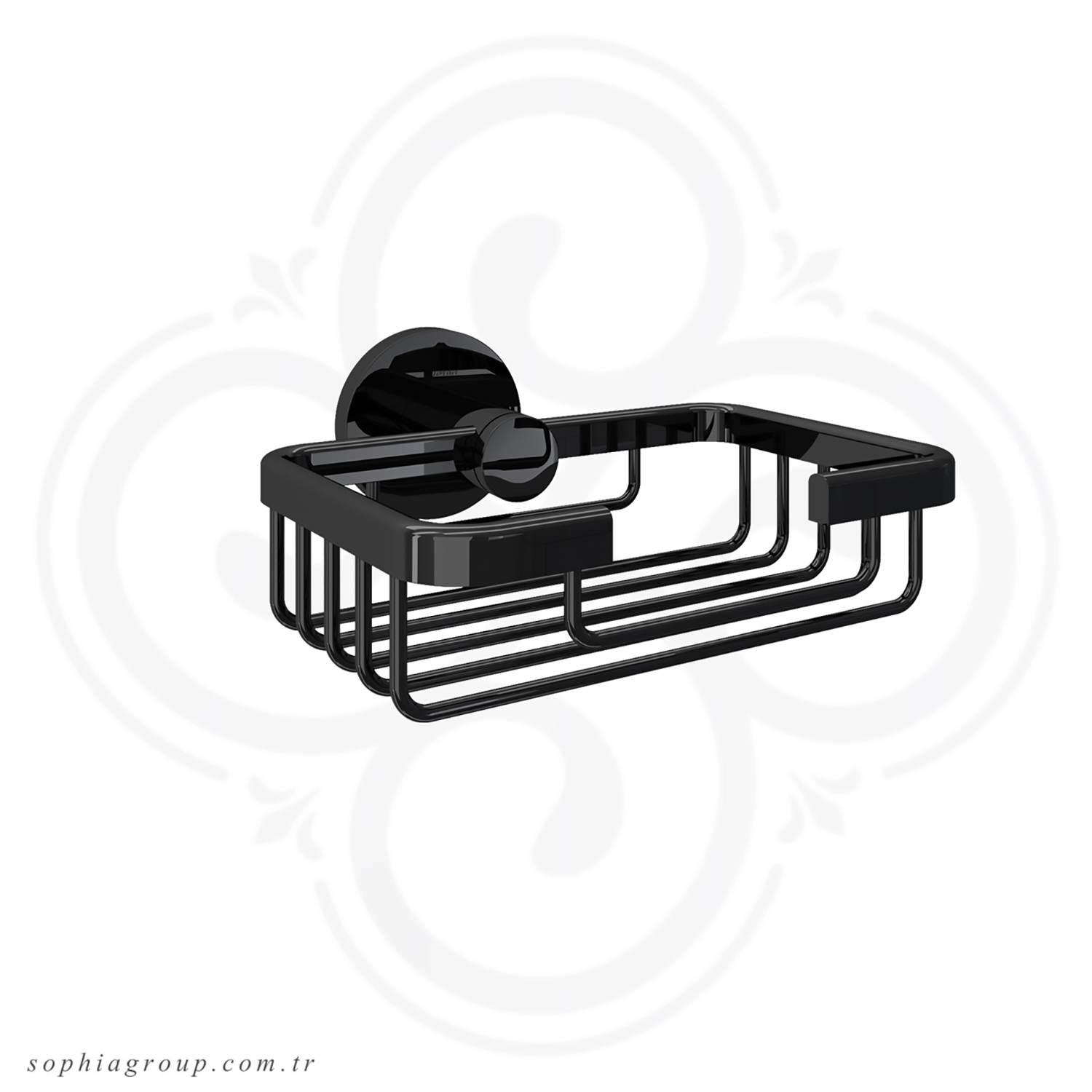 ROYAL Porte Savon mural imple fil Noir SP6382